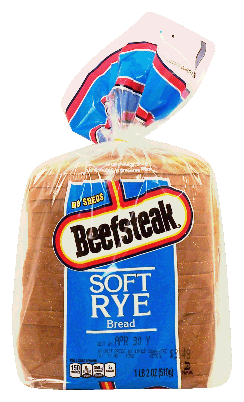 Beefsteak  soft rye sliced bread, no seeds Full-Size Picture